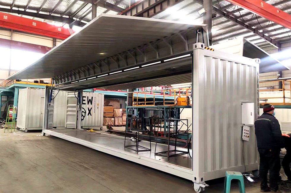 40ft double wing container