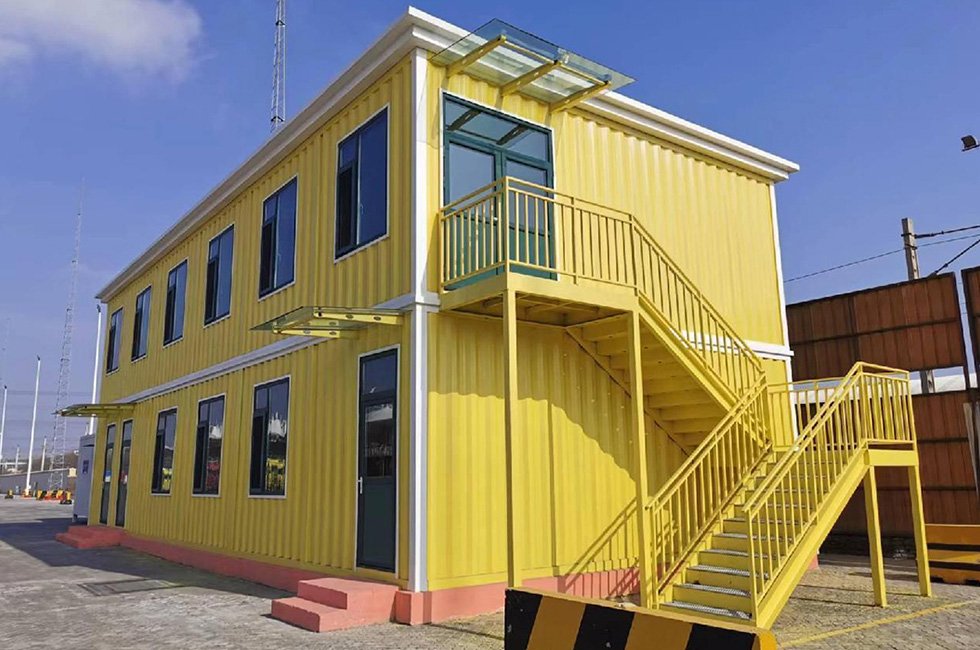 Container office building and supporting facilities of Qingdao port dangerous goods center