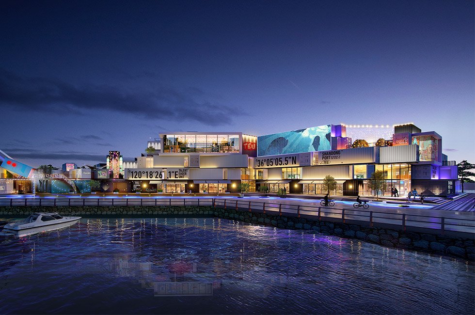 Qingdao port cruise home port container tribe